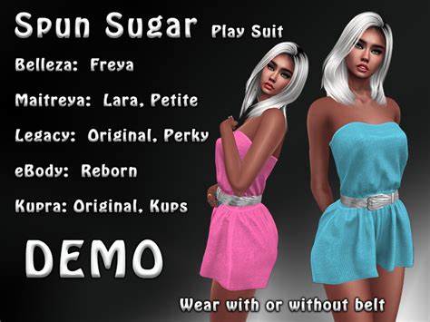 Second Life Marketplace Spun Sugar Play Suit Demo