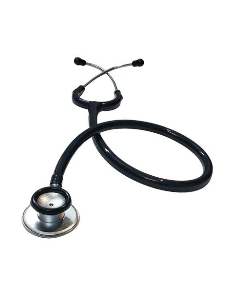 Single Sided Medi Mind Black Classic Stethoscope Polished Alloy