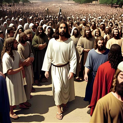 Jesus Walking With People