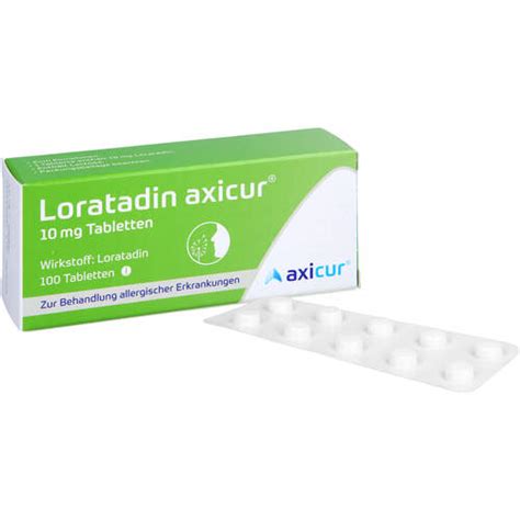 Loratadin Axicur 10 Mg Tabletten 100 St 6 28