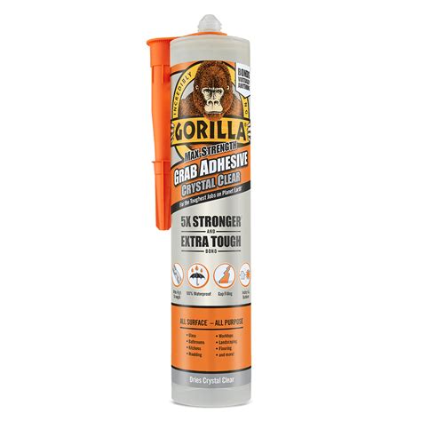 Gorilla Grab Adhesive Crystal Clear Gorilla Glue Uk