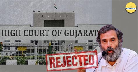 Gujarat High Court Dismisses Interim Relief To Rahul Gandhi In A