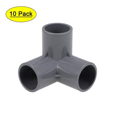 Uxcell Inch Way Elbow Pvc Pipe Fitting Furniture Grade Gray