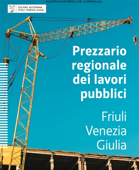 Il Nuovo Prezzario Regionale Dei Lavori Pubblici Fvg