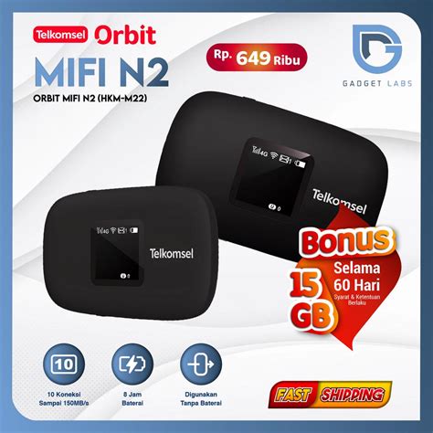 Jual Modem Mifi Wifi Hkm M G Lte Wifi Bundle Xl Go Telkomsel Orbit