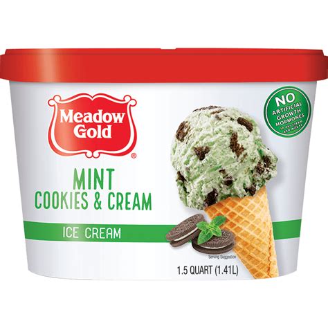 Mint Cookies & Cream Ice Cream 1.5 Quart - Meadow Gold® Dairy