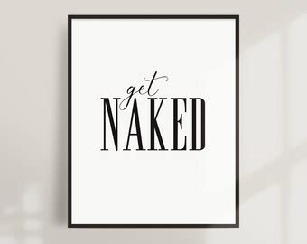 Get Naked Print Etsy