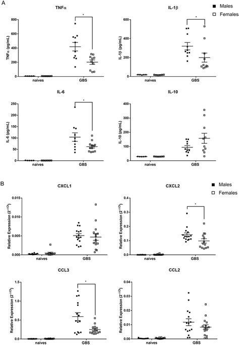 Sex Based Assessment Of Primary Cytokine Production And Chemokines