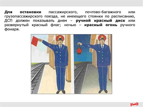 Ручные сигналы при движении поездов, при опробовании автотормозов ...