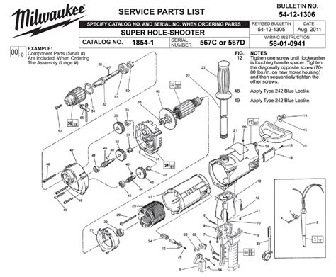 Milwaukee Parts Breakdown