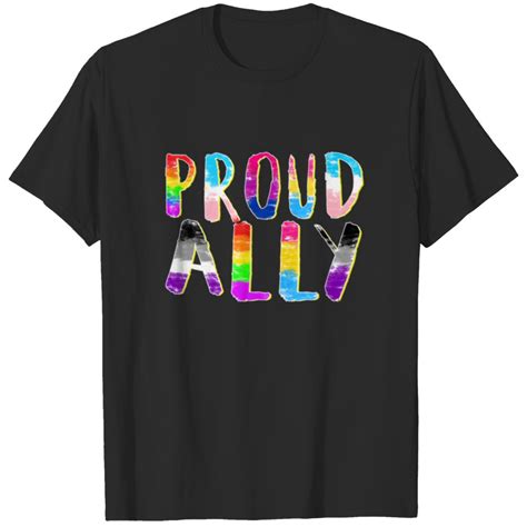 Proud Ally Lgbtq Lesbian Gay Bisexual Trans Pan Qu T Shirt Sold By Brian Ho Sku