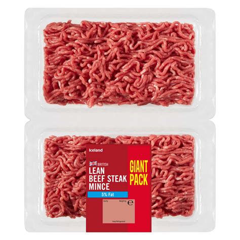 Iceland Lean Beef Steak Mince 1 2kg Beef Iceland Foods