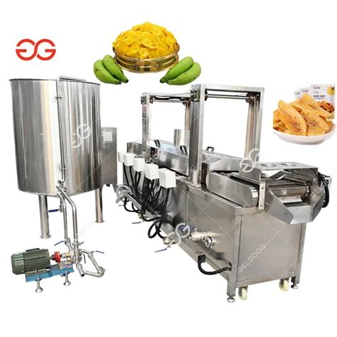 Gelgoog Full Automatic Freid Banana Chips Machine Plantain Flaking