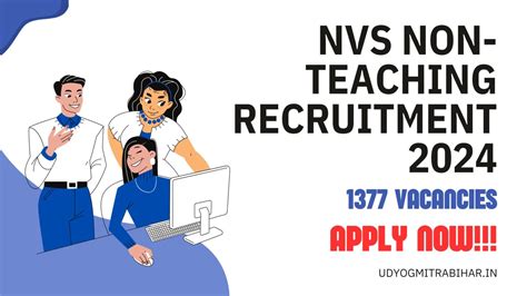 Nvs Non Teaching Recruitment Exam Date Admit Card Application