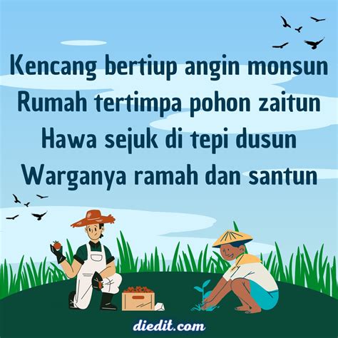 Pantun Keindahan Dusun Yang Penuh Kedamaian
