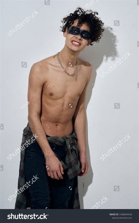 Naked Torso Masquerade Mask Man Face Stock Photo Edit Now 1460694428