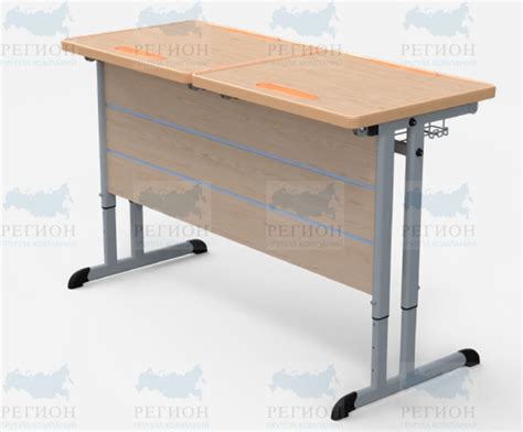 Стол ученический двухместный ДН-25/2 73125 купить с доставкой по Москве ...