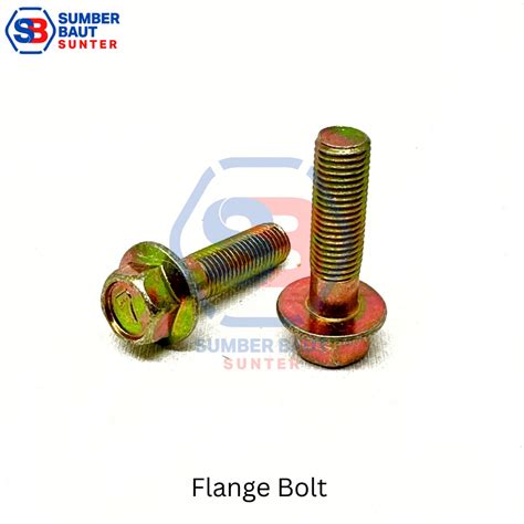 Jual M10x65 Baut Flange P1 25 Flange Bolt M 10 X 65 Mm DRAT HALUS