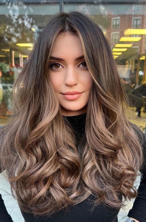 Brunette Brown Hair Colours Hairstyles Mocha Brown Balayage