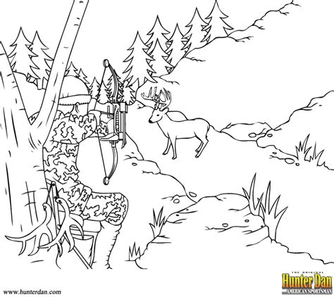 Deer Hunting Coloring Pages