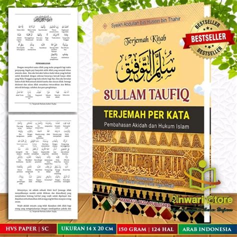 Jual Sullam At Taufiq Kitab Sulamut Taufiq Terjemah Perkata Berikut