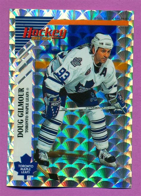 1993 PANINI #T-Doug Gilmour - NHL Hockey Stickers