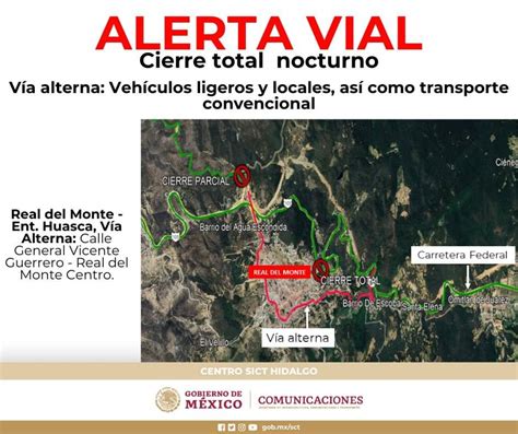 Anuncian Cierres Totales En La Pachuca Huejutla Por Obras De La