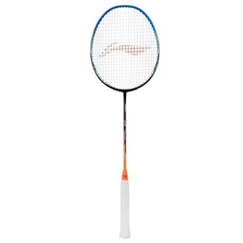 Li Ning Windstorm Badminton Racquet Black Blue Orange Unstrung