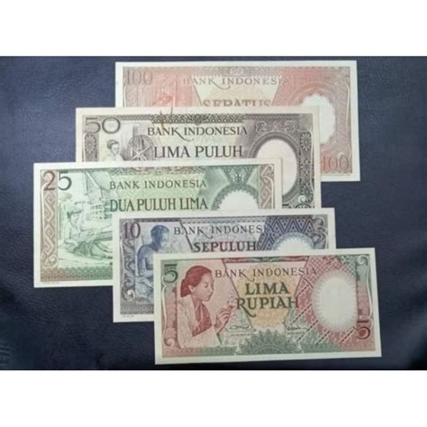 Jual Uang Kuno Indonesia Mini Set Pekerja 5 Sampai 100 Rupiah Gress