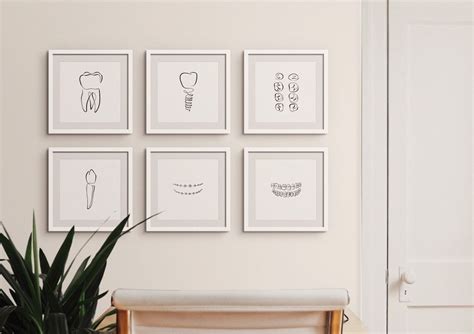 11 Dental Drawings, Dentist Wall Art Set, Dentistry Art Print Bundle ...