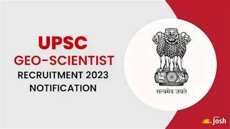 Upsc Geo Scientist Recruitment Notification Out Upsc Gov In