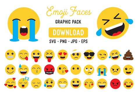 Emoji Vector Clipart Pack Grafik Von The Gradient Fox · Creative Fabrica