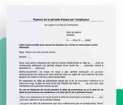 Guide Pratique Rédiger une Lettre Annonçant la Fin de la Période d