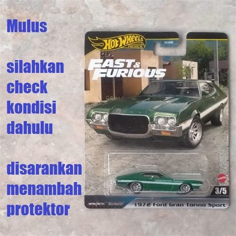 HIJAU Hot Wheels Premium Fast Furious 2024 Mix 2 1972 Ford Gran Torino Sport Green Shopee