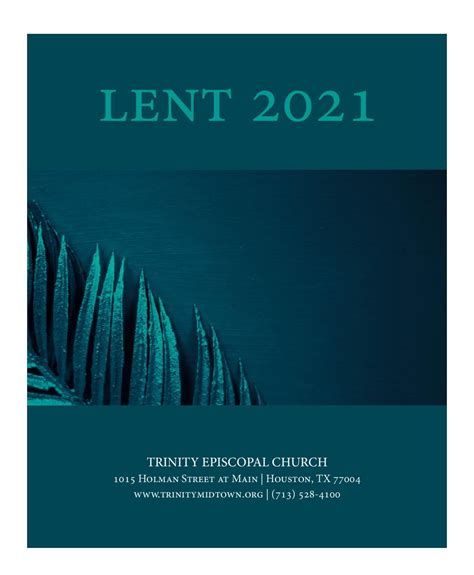 Lent 2021 Booklet Trinity Episcopal Church