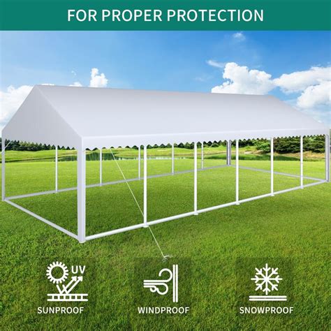 Yitahome Canopy Tent 20x40 Ft Ripple Galvanized PVC Heavy Duty Party