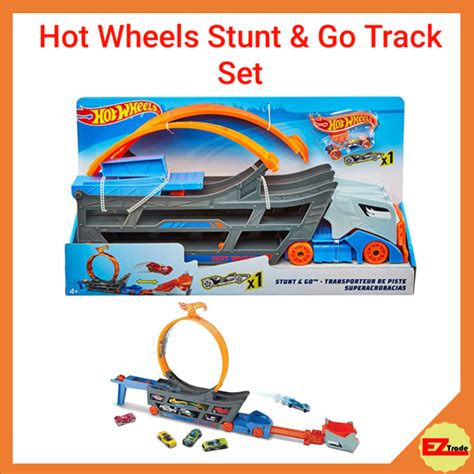Mattel Hot Wheels Stunt Go Track Set Gck Lazada Singapore