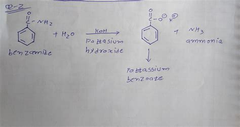 Solved Write An Balanced Equation For The Reaction Of Benzamide With