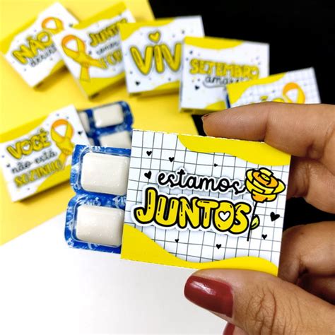 Chicletes Personalizado Brinde Setembro Amarelo Elo