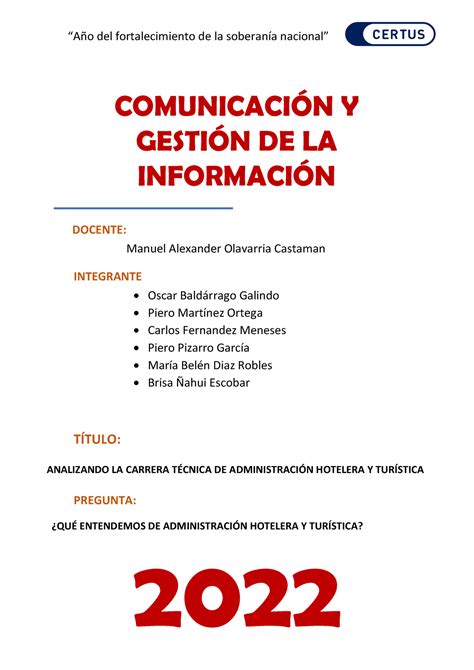 Actividad De Aprendizaje N1 COMUNICACIN Y GESTIN DE LA INFORMACIN