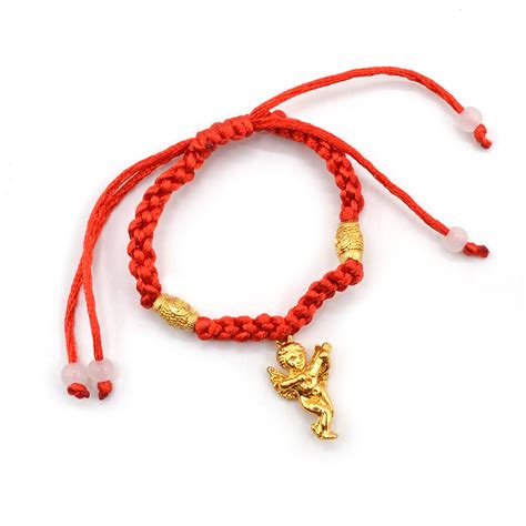 Chinese Feng Shui Lucky Buddha Bead Red String Bracelet Good Luck