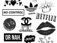 Идеи на тему «Стикеры черно белые» (42) | черно-белое, наклейки ...