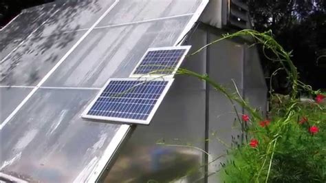 Solar Powered Greenhouse Fan I Installed For A Neighbor By Kvusmc Youtube