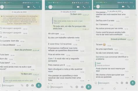 Professor De Universidade Demitido Ap S Enviar Nude E Convite Sexual Para Aluna Veja Prints