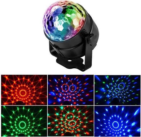 Led Disco Ball Sound Sensitive Sphere Disco Ball Colorful Light Laser