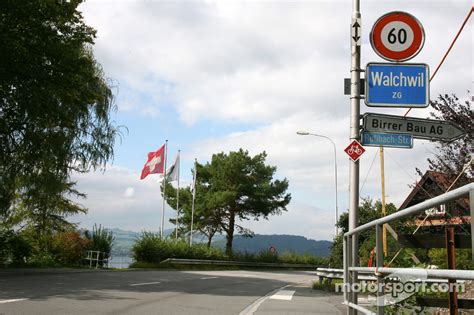 Sebastian Vettel's home town visit in Walchwil, Switzerland at Sebastian Vettel home town visit