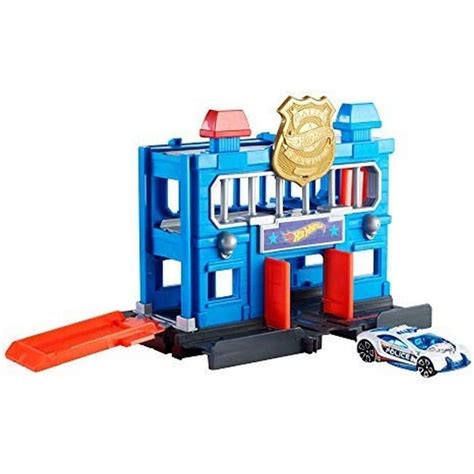 Hot Wheels City Downtown Police Station Breakout Play Set