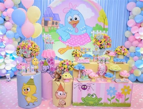 Festinha Da Galinha Pintadinha Rosa - Decoração Galinha Pintadinha Simples Rosa - Price 2
