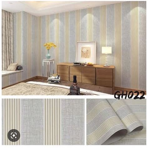 Jual Wallpaper Wallsticker Wall Paper Sticker Dinding Motif Salur