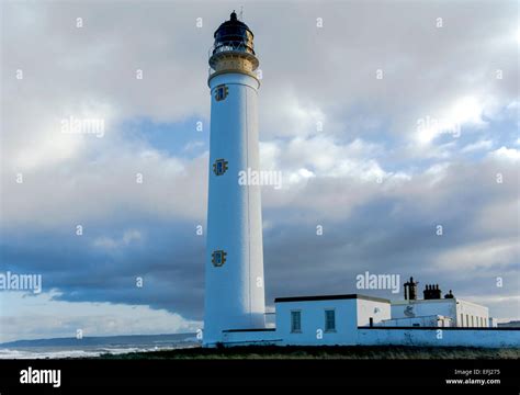 Barns Ness Lighthouse stands on the River Forth Estuary , near Dunbar ...